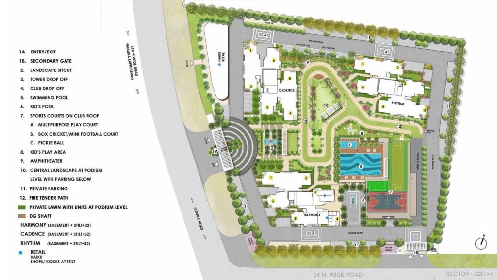 Eldeco Whispers of Wonder Site Layout